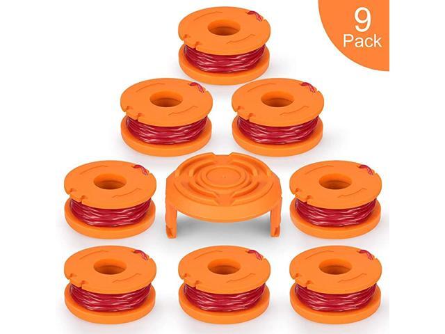 Line String Trimmer Replacement Spool 10ft 0065quot Replacement Autofeed Spool for Worx String Trimmer 8 Replacement Line Spool 1 Trimmer Cap 10