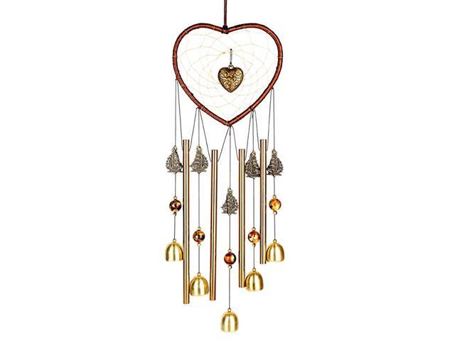 Heart Wind Chimes Outdoor Hearts Windchime Indoor Dream Catcher Wind Chimes Outdoor Metal Bell Wind Chimes Mom Wind Chime for Garden Yard Patio