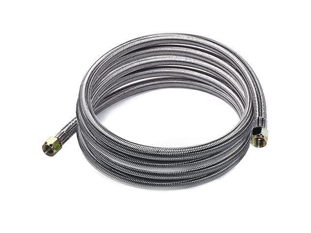 12 Feet Braided Stainless Propane Hose Assembly with Both 38quot Female Flare for RV Gas Grill Heater Fire Pit