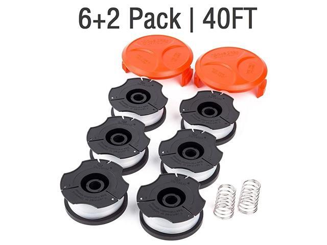 Line String Trimmer Replacement Spool Compatible with Black amp Decker AF100 Replacement Autofeed Spool 40ft 0065quot 8Pack or 14Pack Optional 8Pack
