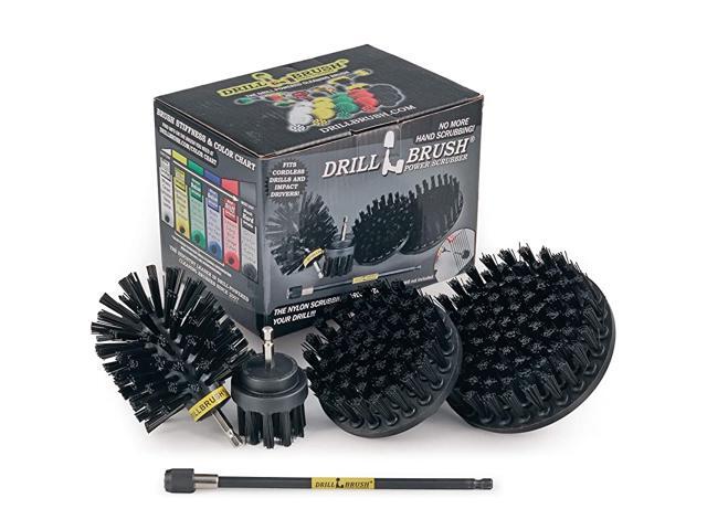 Accessories Wire Brush Alternative Nylon Drill Brush Set with Extension Hard Water Calcium Rust Mineral Deposit and Stain Remover Brush Grill