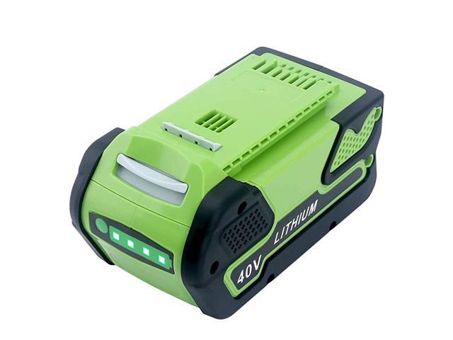 6000mAh 40V Lithium Battery Replacement for GreenWorks 40V Battery 29472 29462 Compatible with GreenWorks 40V GMAX Power Tools 29252 20202 22262
