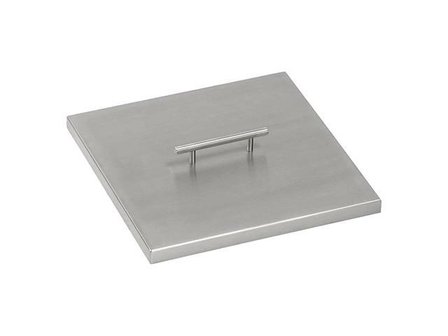 CVSQP12 Stainless Steel Cover For 12 Inch Length x 12 Inch Width DropIn Fire Pit Pan