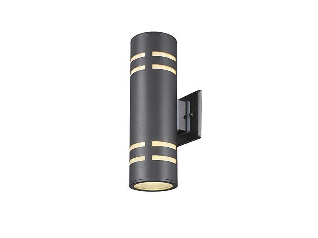Outdoor Wall SconceUpDown Porch LightStainless Steel 304 and Toughened GlassE27UL Listed Black13 Height