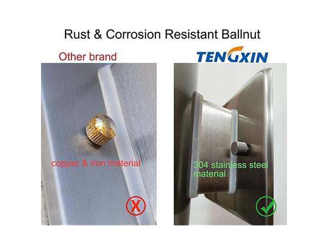Outdoor Wall Sconce Cylinder Wall Light with Stainless Steel 304 and Toughened Glass WaterproofE2787quot HeightUL Listed Silver 87quot Height
