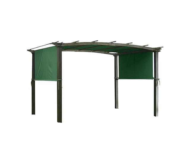 17x65 Ft Universal Canopy Cover Replacement for Curved Pergola Structure Green