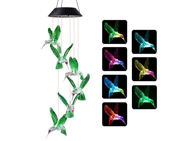 Wind Chimes Hummingbird Wind Chimes OutdoorSolar Wind Chimes Gifts for mom Birthday Gifts for Women