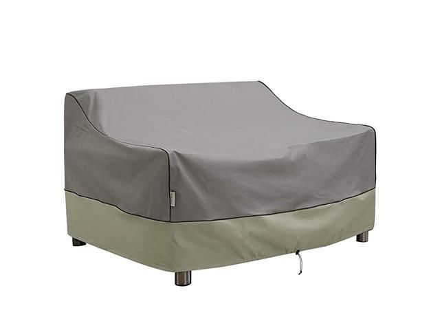 Outdoor Furniture Covers Waterproof 3Seater Deep Lounge Patio Sofa Covers Fits up to 124W x 34D x 34H inches