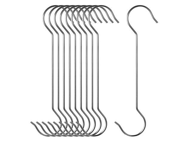 Pack Stainless Steel Large Size Hooks S Shape Long Hooks Metal HeavyDuty S Hooks inch