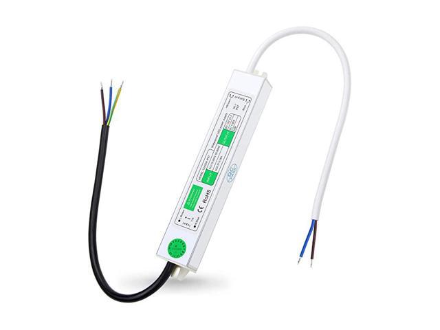 LED Power Supply 12V 20W Waterproof IP67 ACDC Adapter LED Driver Transformer AC 110~260V to DC 12 Volt 166A 20 Watt Converter for Outdoor LED