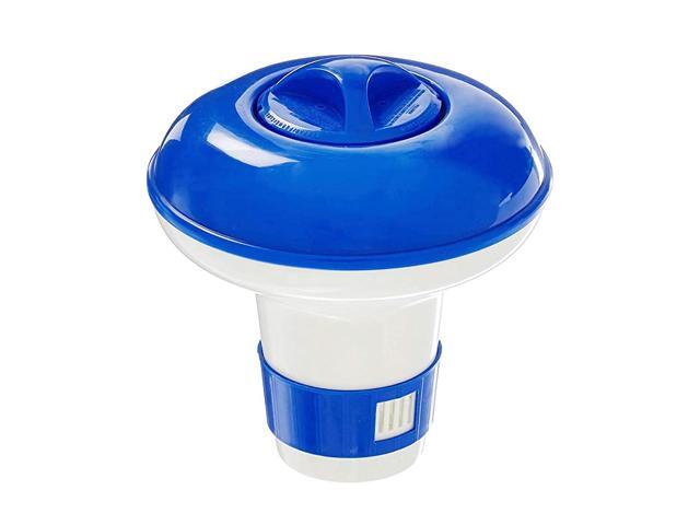 Floating Chlorine Dispenser for Pools Mini Chemical Floater Dispenser for Chlorine Tablets up to 18 Adjustable 4 Flow Vents for Pool Spa Hot Tub