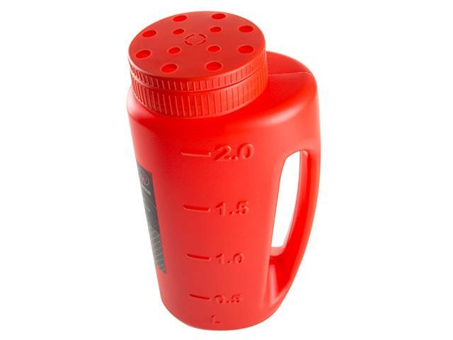 Handheld Spreader Salt and Seed Spreader Also for Fertilizer DeicingIce Melt By Multipurpose Tool for Lawn Garden and Yard Red