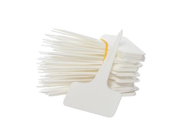 50pcs Waterproof T Tag Plant Markers Premium Nursery Garden Labels Eco Friendly White