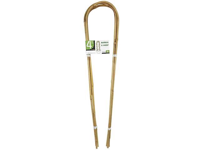 4 Feet Natural UHoops Bamboo Garden Trellis Bamboo Trellis UShape for Plant Support 3 Pack