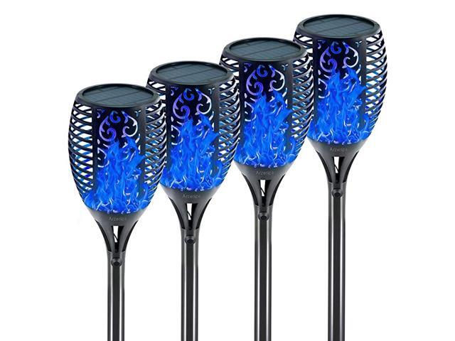 Tiki TorchesSolar Flame Lights Outdoor LED Lamp Flickering Flame Dancing Waterproof Garden Landscape Yard Pool Lawn Driveway Path Decoration