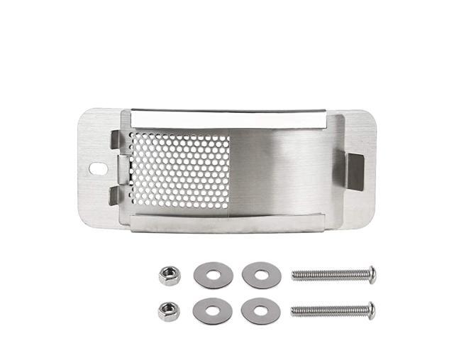 Draft Door Fit MiniSmall Big Green Egg Accessories Stainless Steel Big Green Egg Parts Screen Replacement Parts for Bottom Vent with Punched Mesh