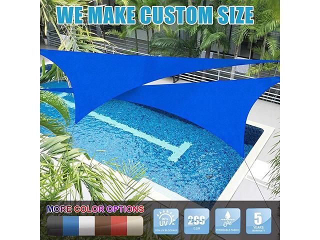 Custom Size Right Triangle 9 x 10 x 135 Blue Triangle Sun Shade Sail ATAPT20 Canopy Awning 95 UV Blockage Water amp Air Permeable Commercial and