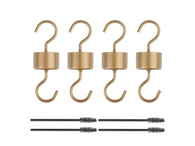 4 Packs Hummingbird Feeder Accessory Hooks Moat Hooks for Hummingbird Oriole Nectar Feeders for Outdoors with 4 Clean BrushesGolden