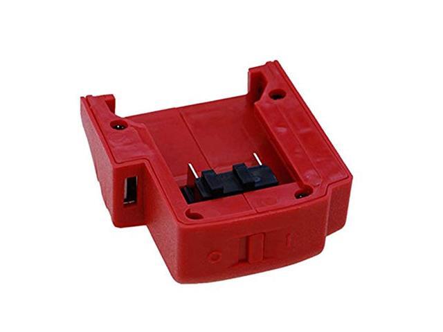 USB Ports Battery Charger Adapter Adaptor for Milwaukee 49242371 M18