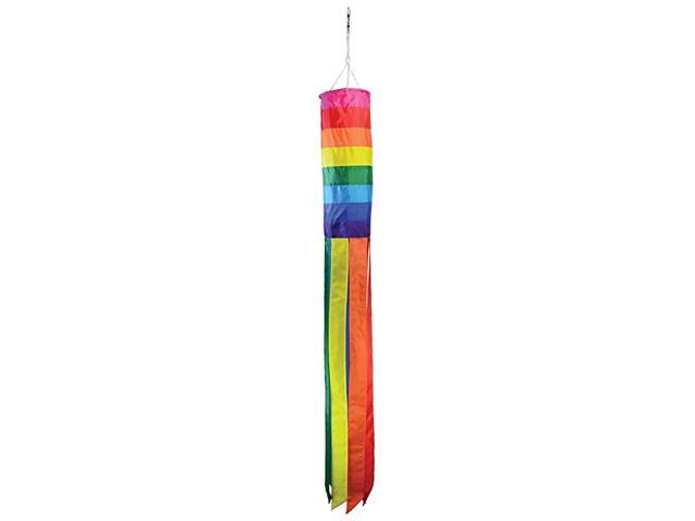 Spectrum Rainbow 50 Inch Windsock Rainbow Hanging Decoration Outdoor Décor