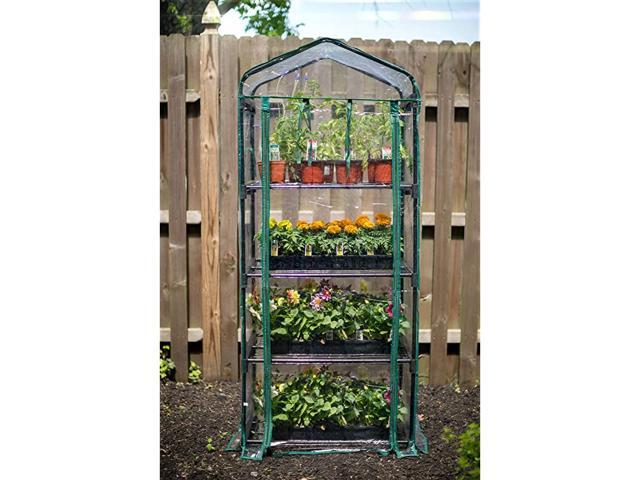 R687 4Tier Mini Greenhouse 27quot Long x 18quot Wide x 63quot High