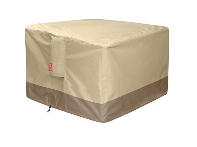 Fire Pit Cover Square 600D Heavy Duty Patio Outdoor Fire Pit Table Cover with PVC Coating100 WaterproofAir VentsFits for 30 31 32 inch Fire Pit