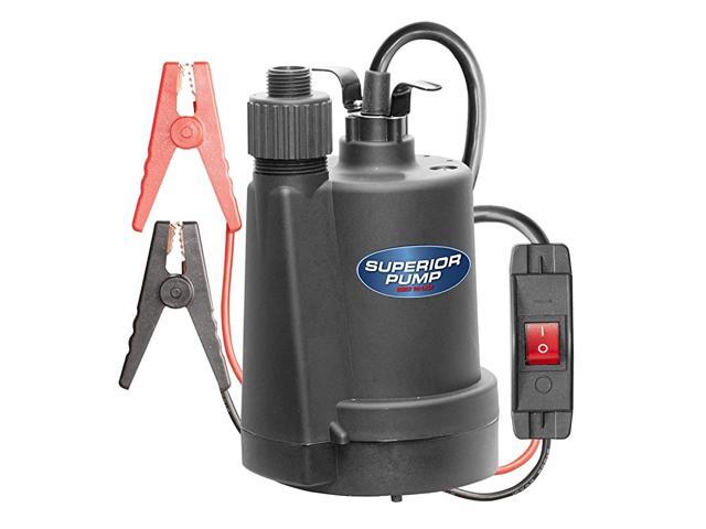 91012 12 Volt Utility Pump with 20Foot Cord Black
