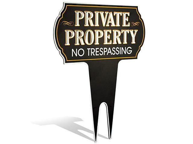 Yard Sign Private Property No Trespassing Sign Protect Your Home Safety amp Privacy Warning Sign 15quot High x 12quot Wide NonReflective