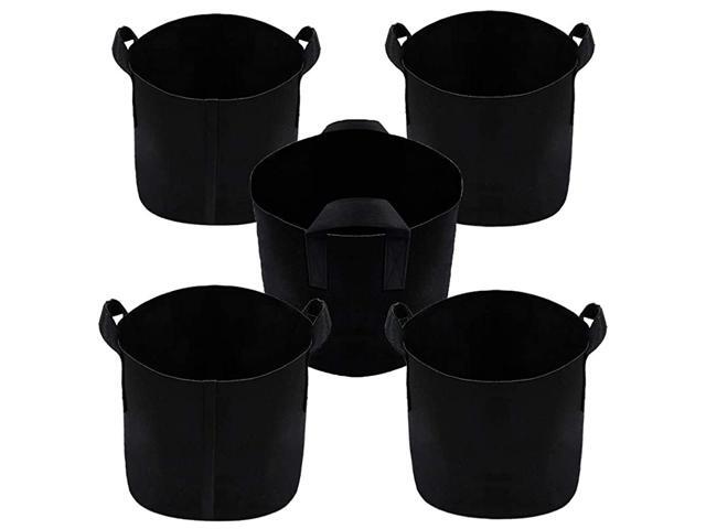 Grow Bags 25 Gallon Black 5Pack