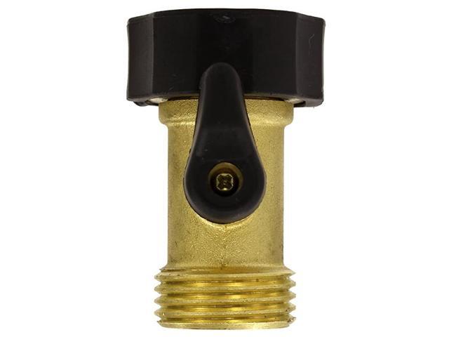 2 Pack Brass Garden Water Hose Shut off Valve Watering Spigot Connector 03V
