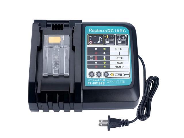 Lithium Battery Charger DC18RC DC18RA Replacement for Makita 144V18V LXT Lithiumion Battery BL1815 BL1820 BL1830 BL1850 BL1840 BL1430 BL1415 with