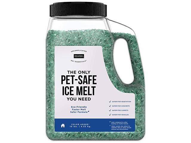 Pet Friendly Ice Melt Calcium Chloride Free Pet Safe Ice Melter Rock Salt Alternative Time Release Deicer Formula Lasts 3X Longer 10 lb