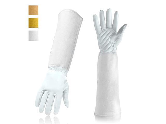 Gloves Professional Rose Pruning Thorn amp Cut Proof with Long Forearm Protection for WomenMen Durable Thick Cowhide Leather Work Garden Gloves