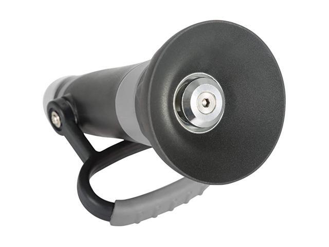 TerraScape Heavy Duty SemiAdjustable Fireman Garden Hose High Pressure Nozzle Water Sprayer GreyBlack