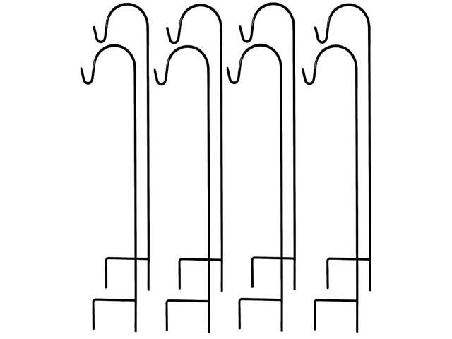 Shepherds Hooks Set of 8 and 35 Inches Long Made of Premium Metal for Hanging Solar Lights Mason Jars Plant Hangers Christmas Lights Lanterns