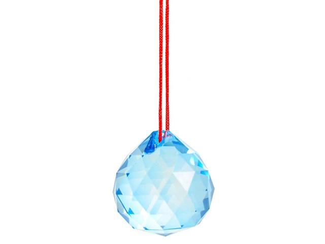 40mm Crystal Ball Prisms Pendant Feng Shui Suncatcher Decorating Hanging Faceted Prism Balls Blue