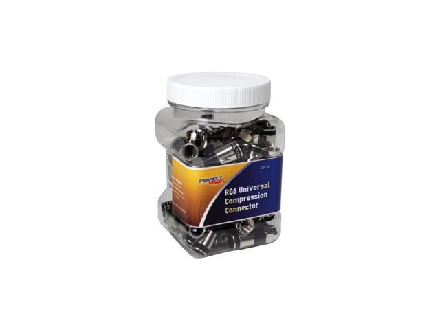 019006 Universal Ridgeloc RG6 Compression FConnector 50Piece