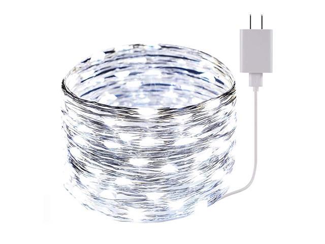 String Lights LED Fairy String Light 33ft 100 LEDs Waterproof Decorative Starry Lights for Bedroom Patio Parties Copper Wire Lights Cool White