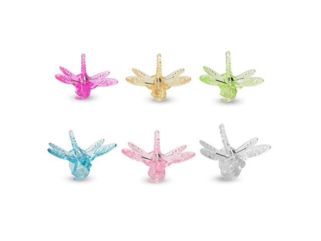 30 Pcs Dragonfly Orchid ClipsGarden Plant Support Clips Cute Flower Vine Clips