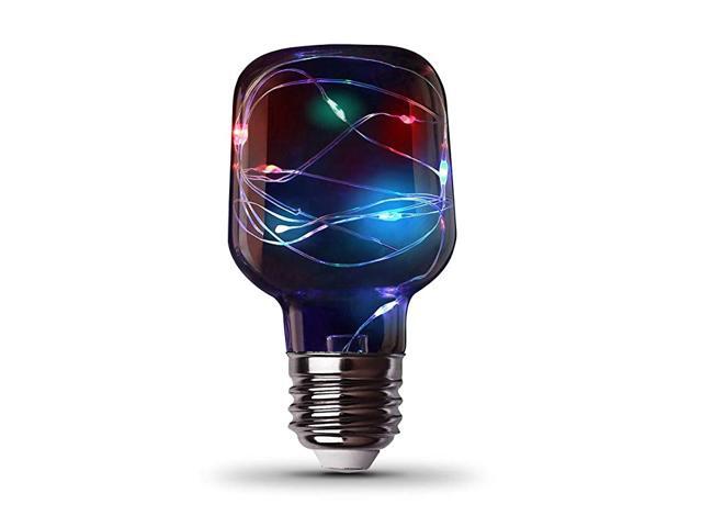 FYNP 1W Decorative Fairy RGB Magical Glow Mini Cylinder Small Clear LED Light Bulb 45quotH x 23quotD MultiColor