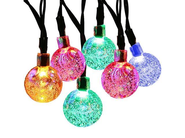 Solar String Lights Waterproof Outdoor 30 LED 21FT 8in1 Mode for Home ChristmasMulticolor