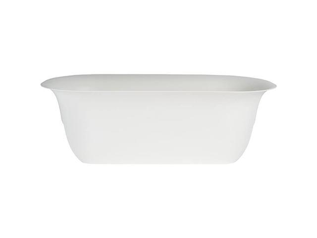 Modica Deck Rail Planter 24quot White