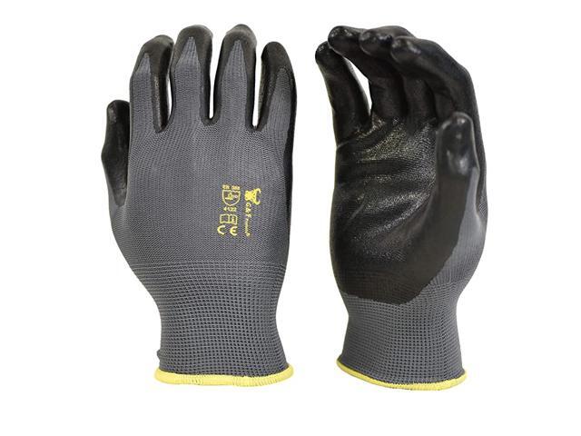 PAIRS Mens Working Gloves with Micro Foam Coating Garden Gloves Texture Grip mens Work Glove For general purpose construction yardwork XLarge