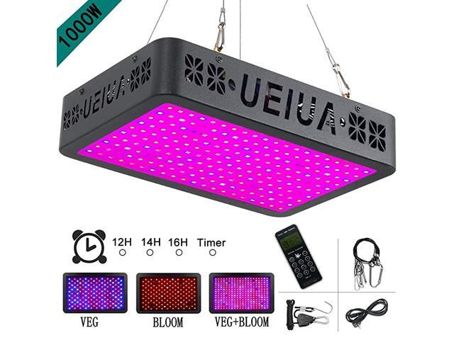 LED Grow Light 1000W Full Spectrum Remote Control Grow Lamp with TemperatureHumidity MonitorGroup ControlTimingVeg amp Bloom SwitchDaisy Chain for