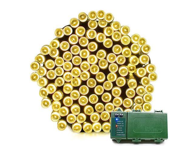 Battery Operated 200 LED String Lights Fairy Christmas Lighting Decor Timer for Outdoor Indoor Garden Patio Lawn Outside Home Curtain Xmas