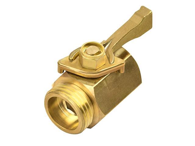 Brass Shut Off Valve 34quot Brass Garden Hose Shut Off Valve Faucet Heavy Duty Water Flow Control Hose ShutOff Connector for Garden Nozzle Water Hose