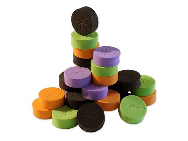 30 Pack 2quot Rainbow Clone Collars Advanced Spoke Design Premium Neoprene Inserts for Net Pots and Cloning Machines