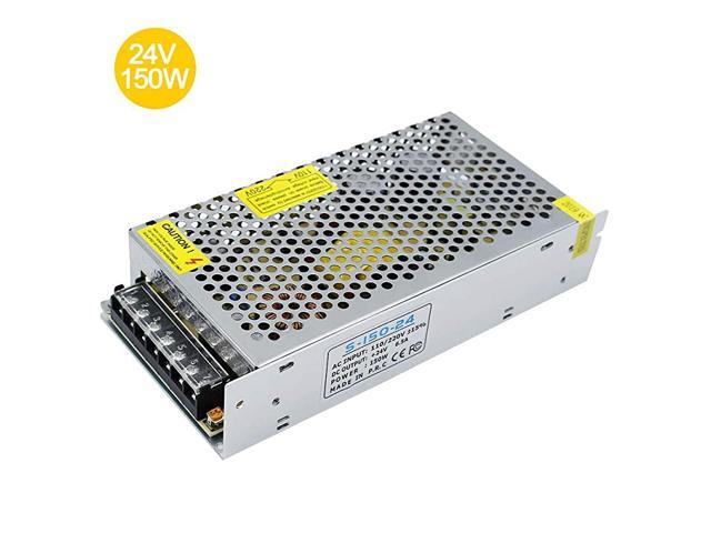 24V 65A 150W DC Universal Regulated Switching Power Supply Converter AC 100240V to DC 24 Volt LED Driver TransformerAdapter for LED Strip Light 3D