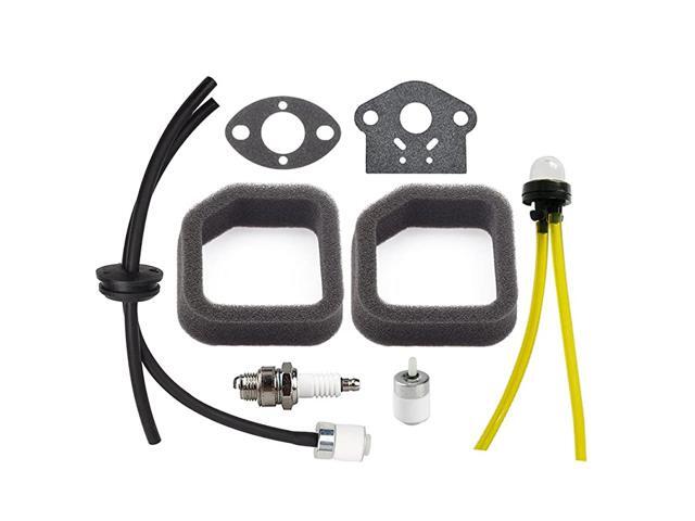 Pack of 2 560873001 Air Filter + Fuel Line Assembly Primer Bulb for Toro 51944 51945 51954 51955 51974 51975 String Trimmer