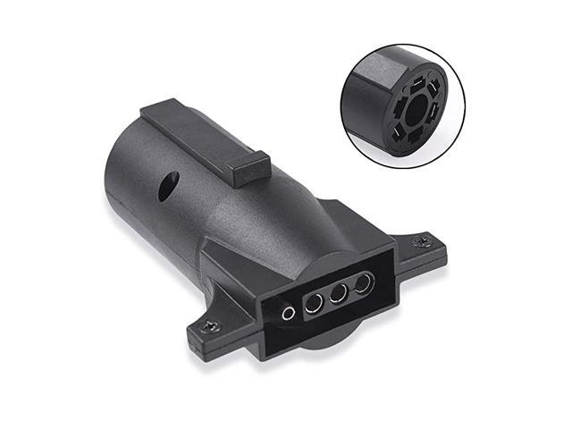 Heavy Duty Trailer Converter Adapter 7 Way Round to 4 Pin Flat Plug Blade